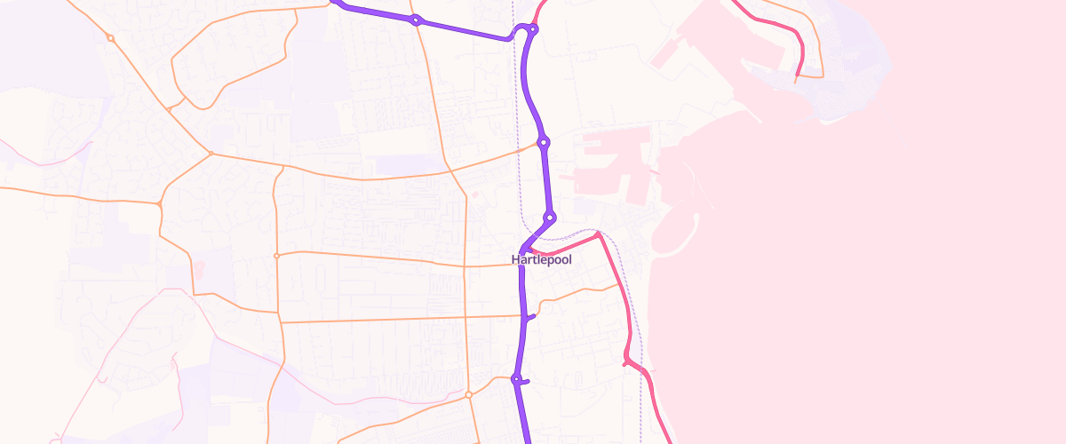 Map showing the location of Asda Hartlepool Superstore