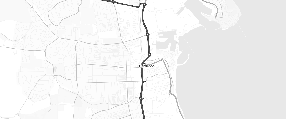 Map showing the location of Mfg Morrisons Sunderland Doxford