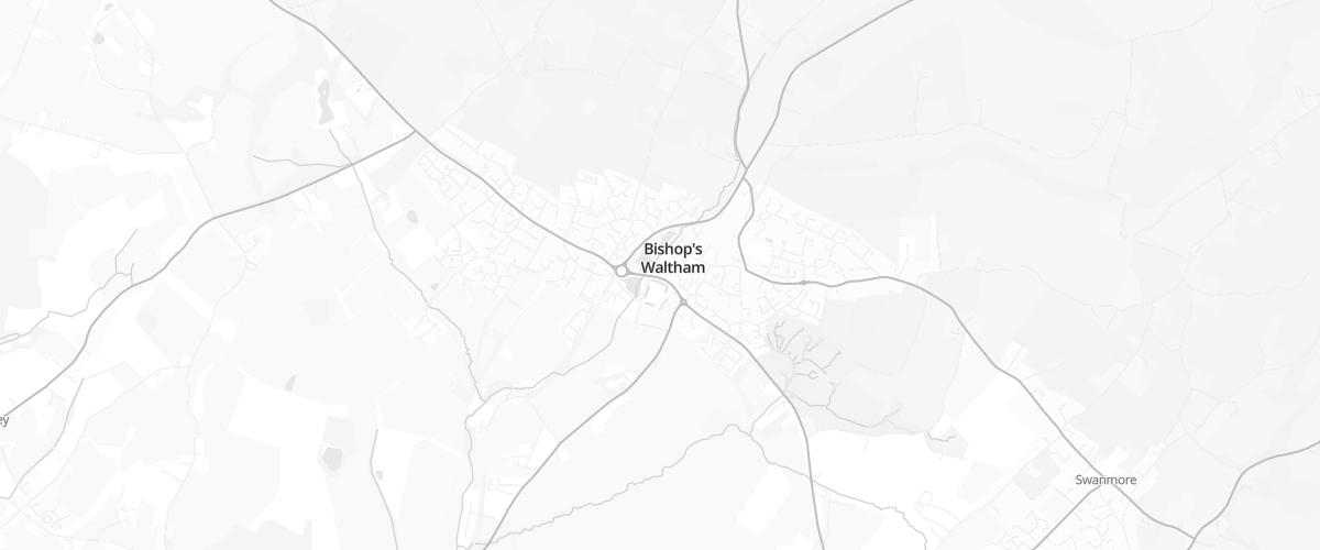 Map showing the location of Sainsburys Bishops Waltham