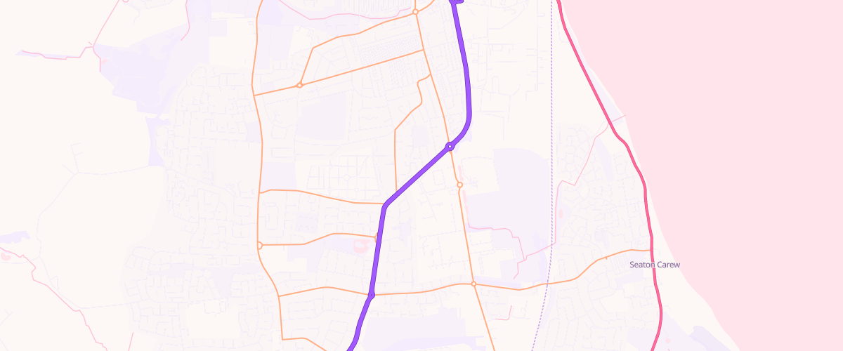 Map showing the location of Mfg Morrisons Hartlepool Belle