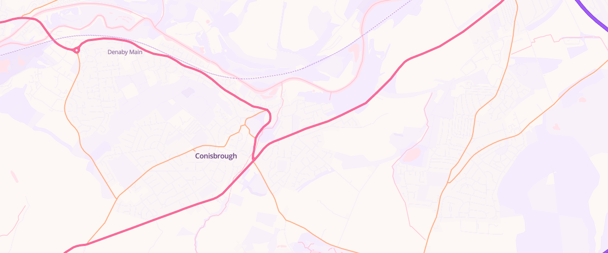 Map showing the location of Doncaster Road Service Station