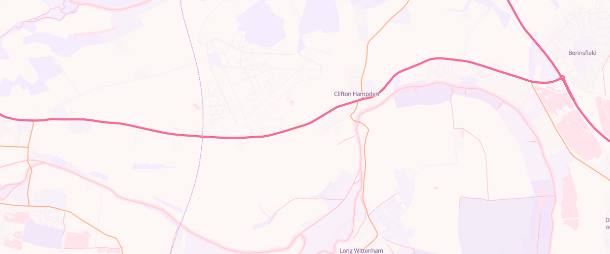 Map showing the location of Turnpike Service Station
