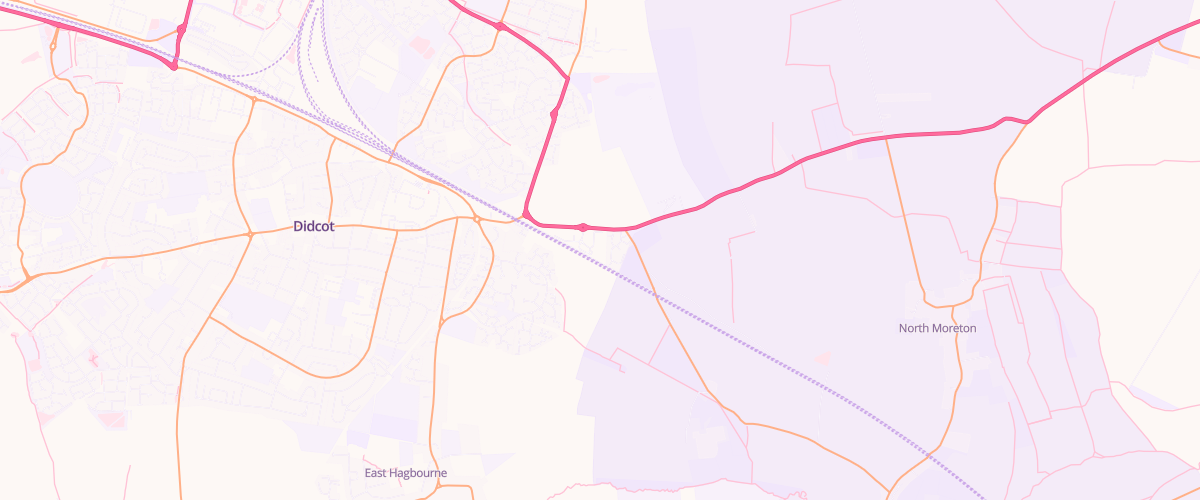Map showing the location of Didcot Superstore Petrol Filling