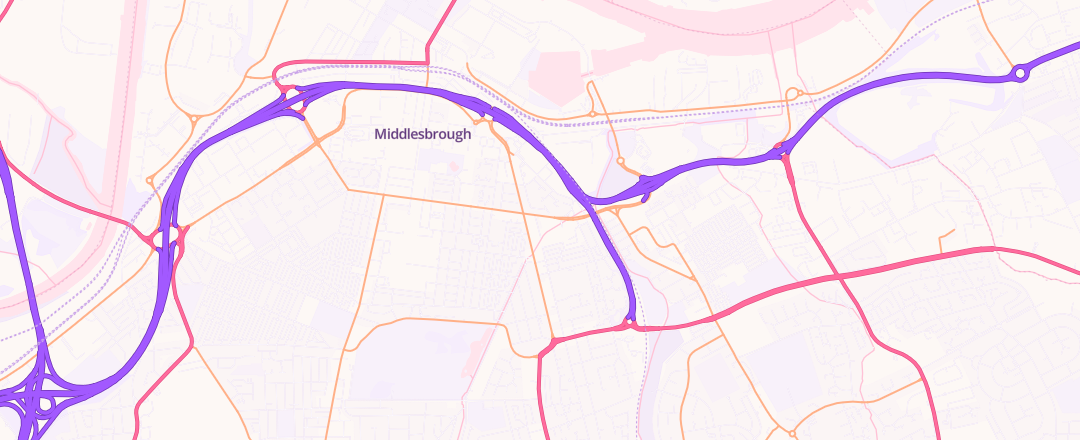 Map showing Autoking Servicing & Autocare, Middlesbrough