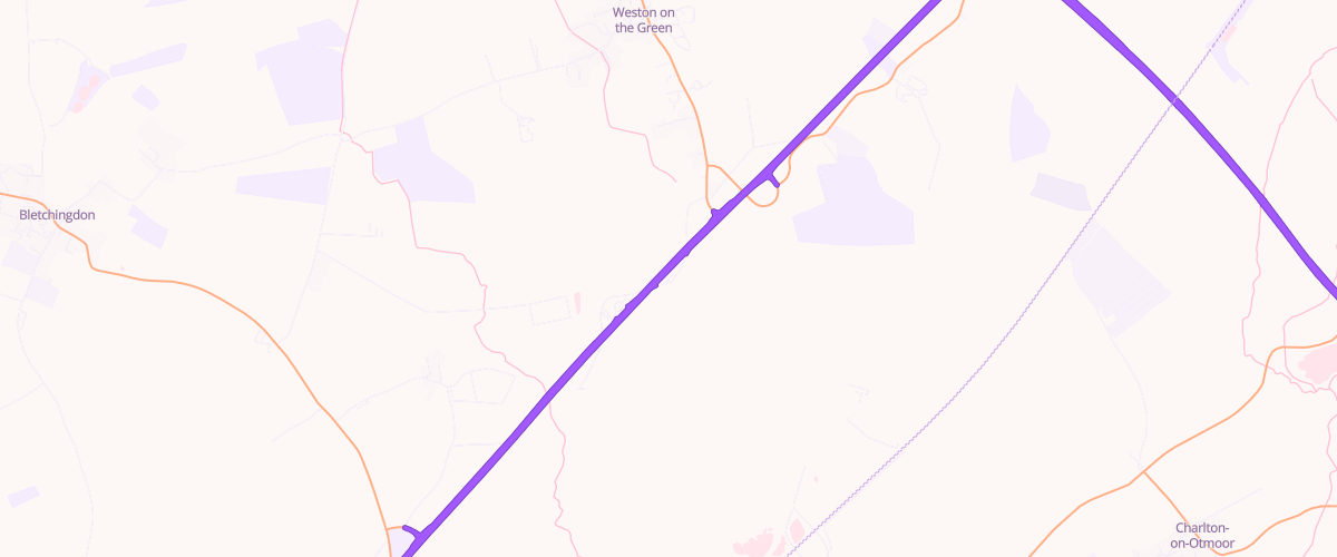 Map showing the location of Shell Layby