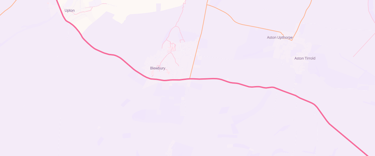 Map showing the location of Blewbury