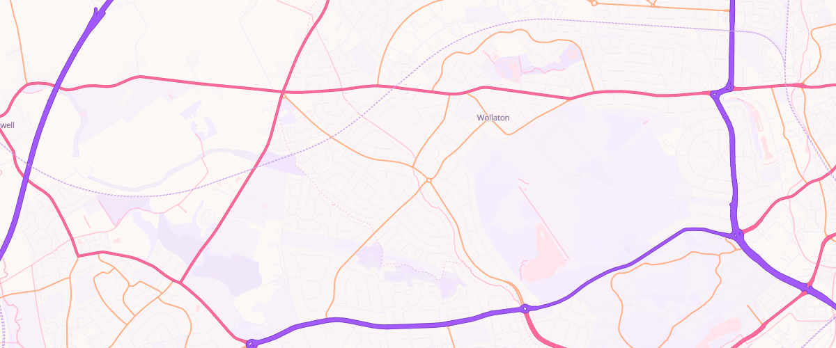 Map showing the location of Wollaton Sf Connect