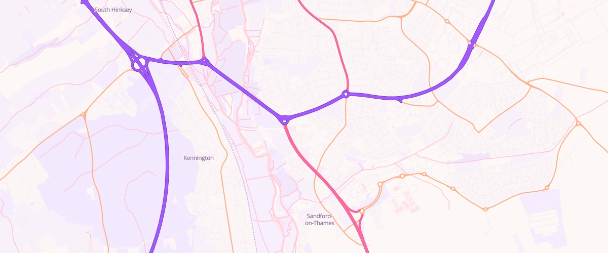 Map showing the location of Sainsburys Heyford Hill