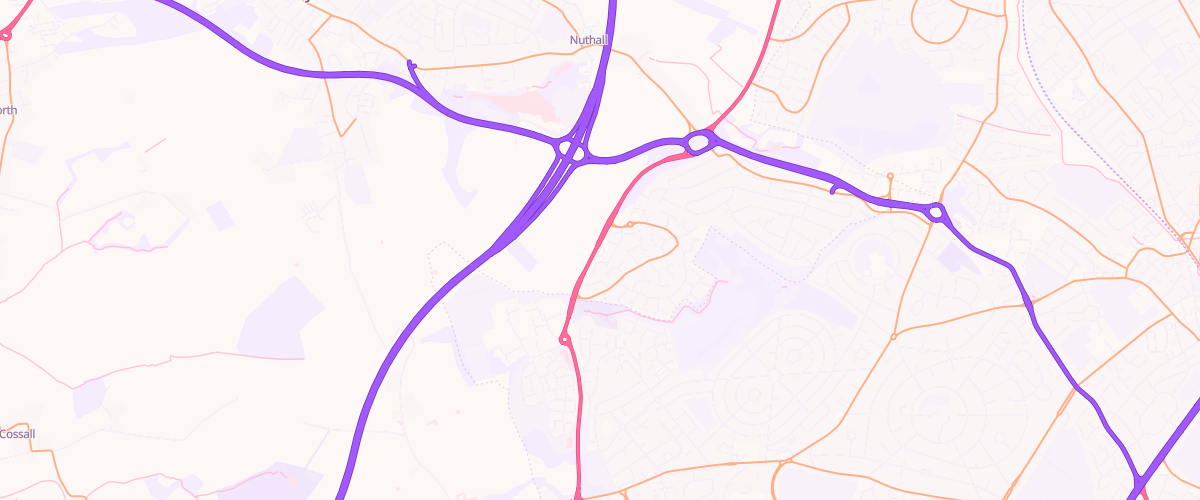Map showing the location of Mfg Woodhouse