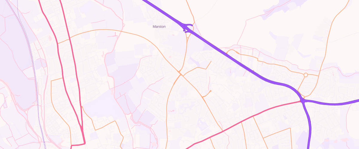Map showing the location of Mfg Cherwell