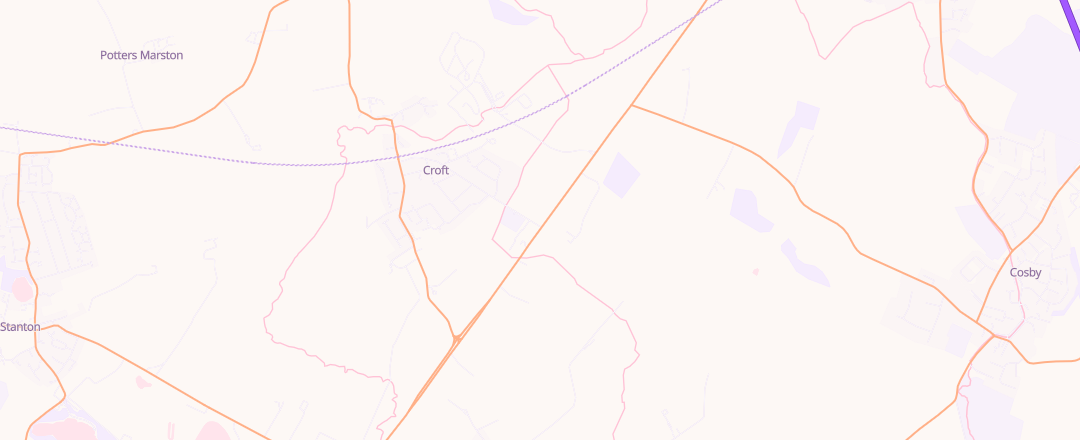 Map showing Leicestershire County Council, Leicester