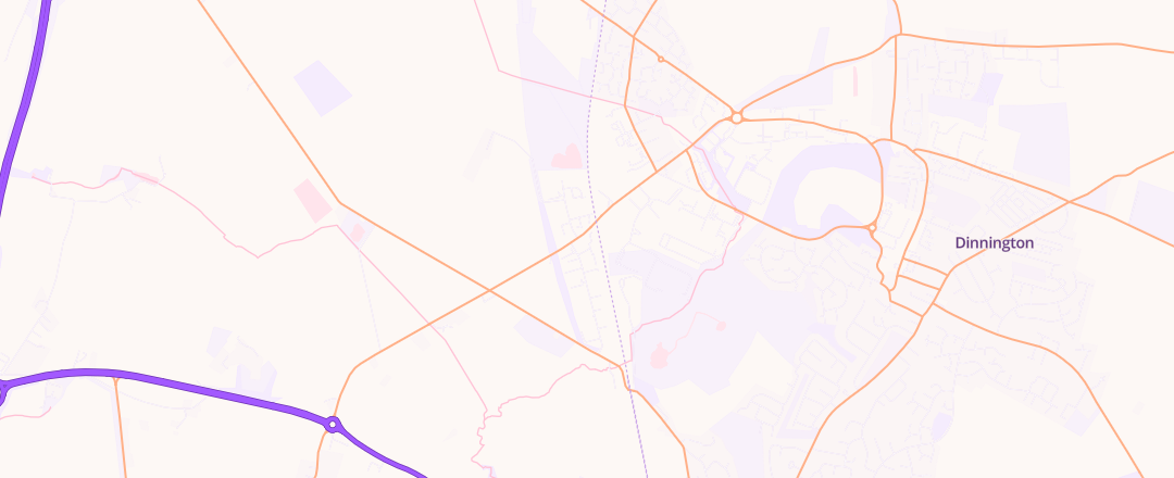 Map showing Rf Cars Limited, Sheffield