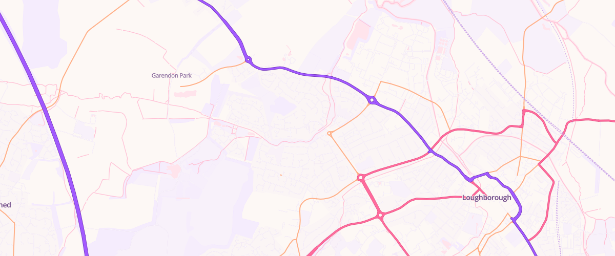 Map showing the location of Mfg Morrisons Loughborough