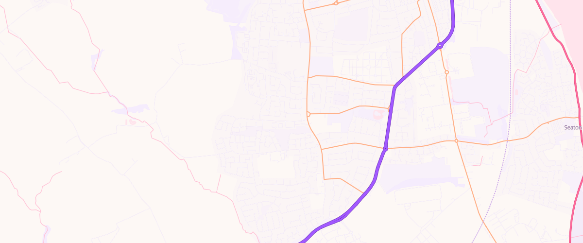 Map showing the location of Wynyard Road Services