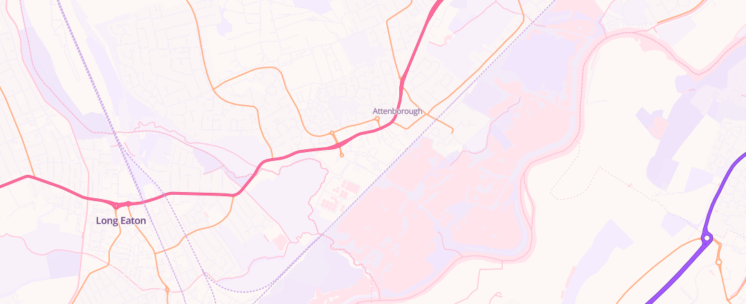 Map showing Nopcc, Nottingham