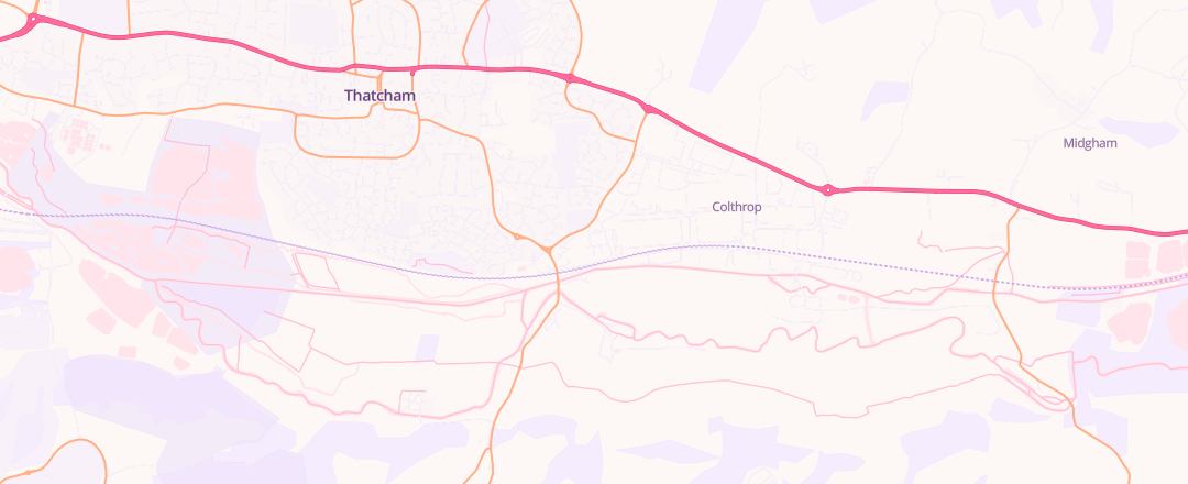 Map showing Station Tyres & Service Centre, Thatcham