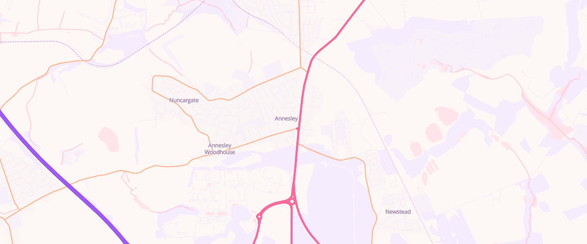 Map showing the location of Derby Road Garage