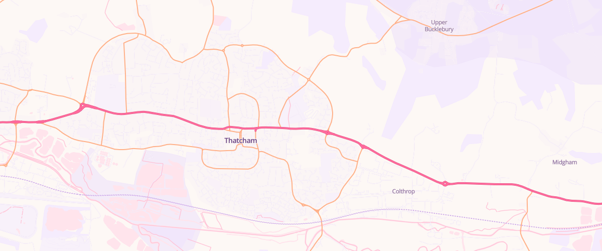 Map showing the location of Rontec Colthrop