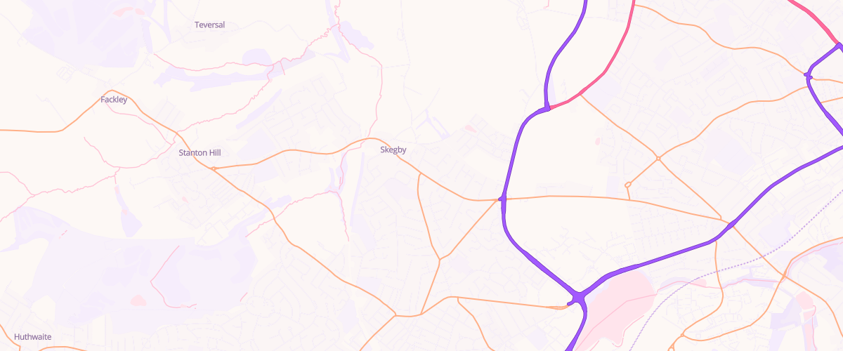 Map showing the location of Total Harvest Energy Skegby
