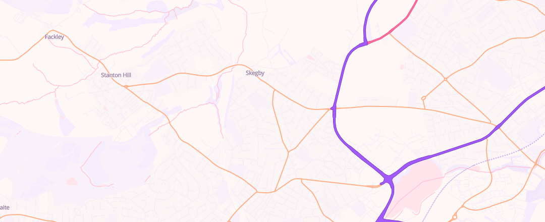 Map showing Forest Road Mot And Service Centre, Sutton In Ashfield