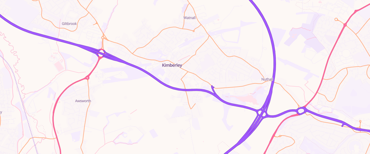 Map showing the location of Sainsburys Kimberley