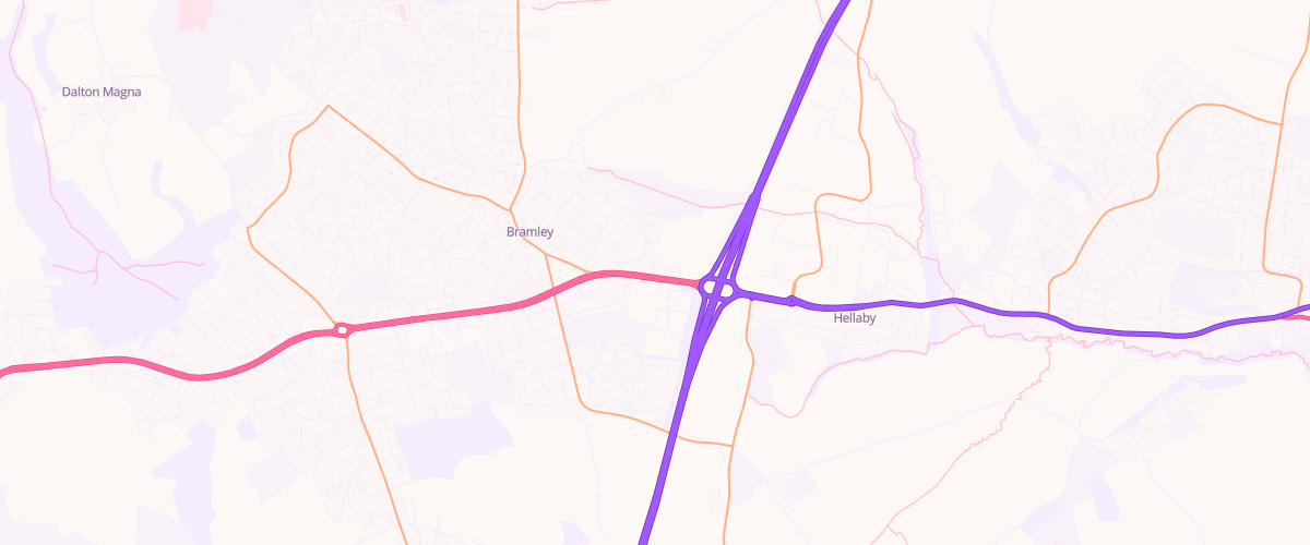 Map showing the location of Shell Bramley