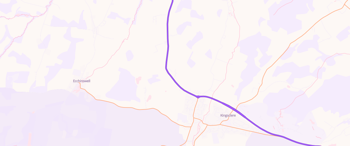 Map showing the location of Mfg Kingsclere