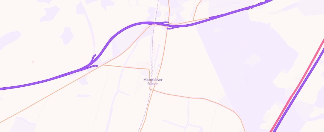 Map showing Micheldever Tyre & Auto Services, Winchester
