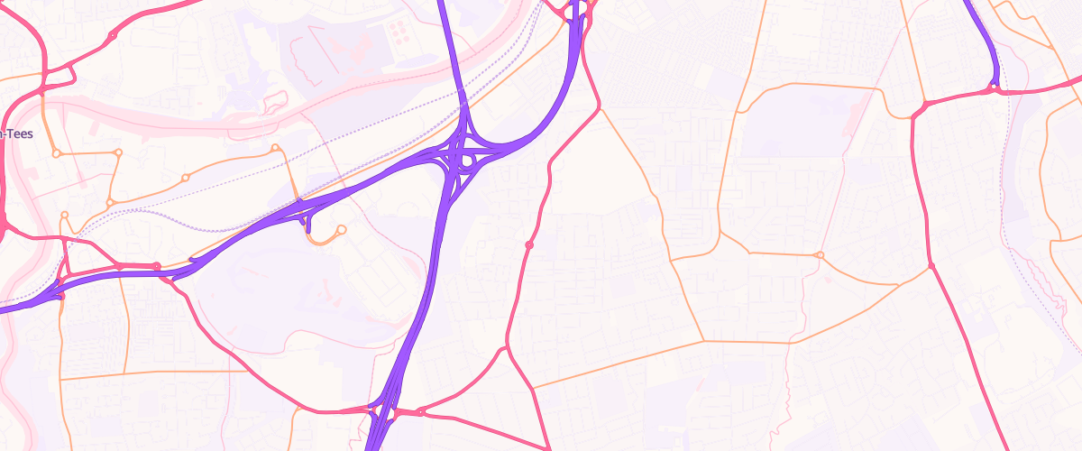 Map showing the location of Eg Middlesbrough South Pfs