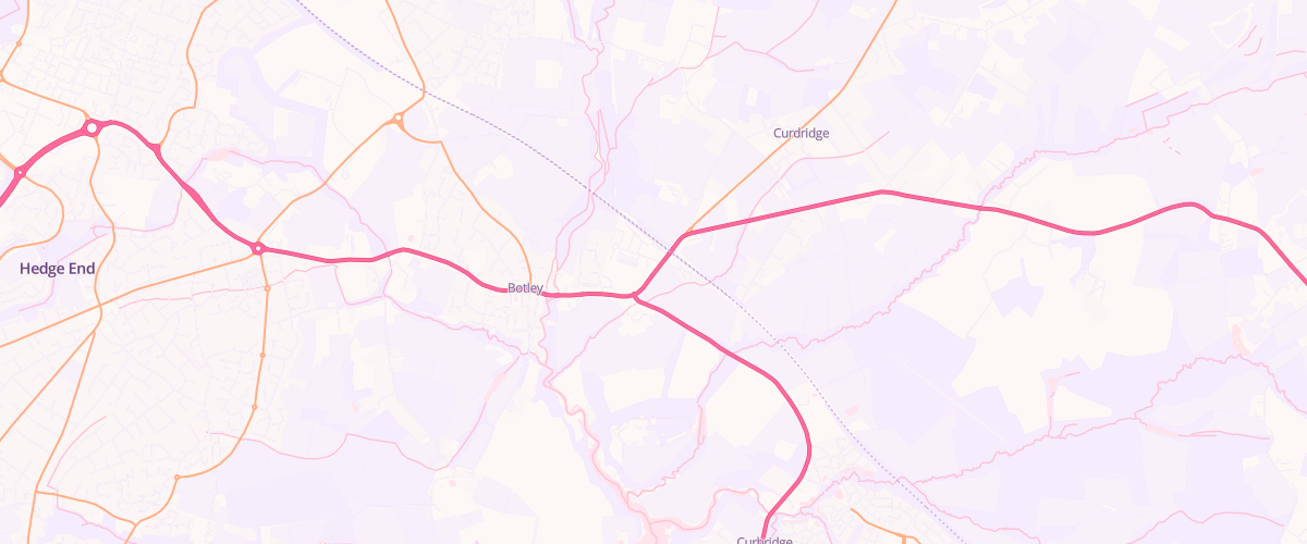 Map showing the location of Rusdene - Botley