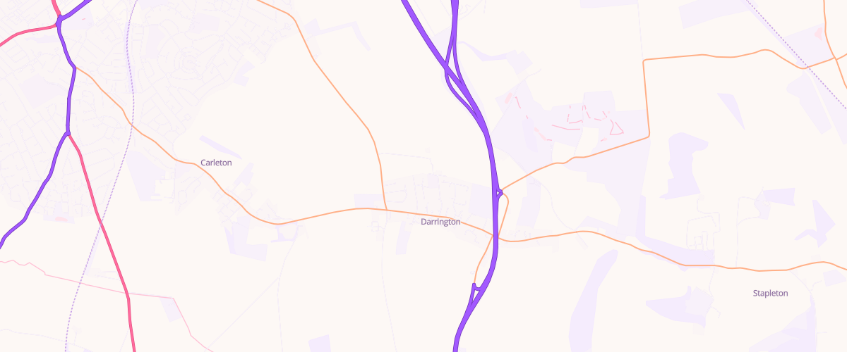 Map showing the location of Welcome Break Darrington