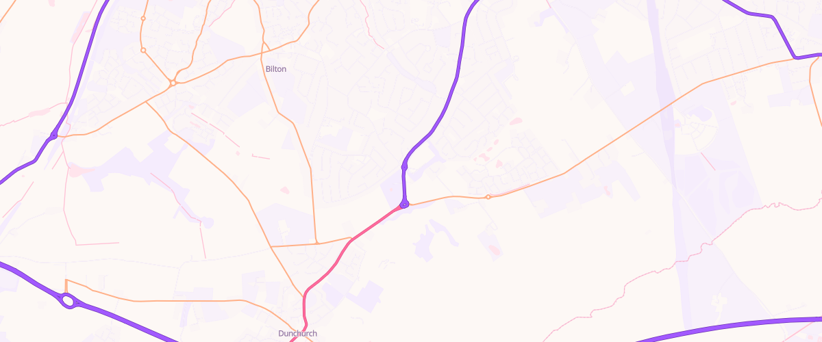 Map showing the location of Sainsburys Rugby
