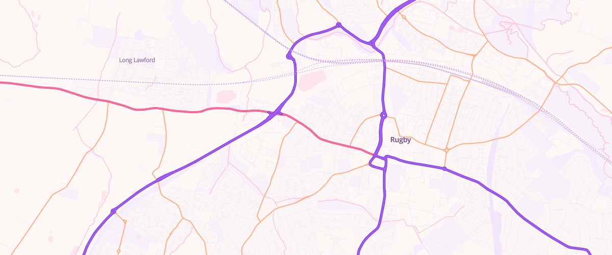 Map showing the location of Mfg Lawford Road