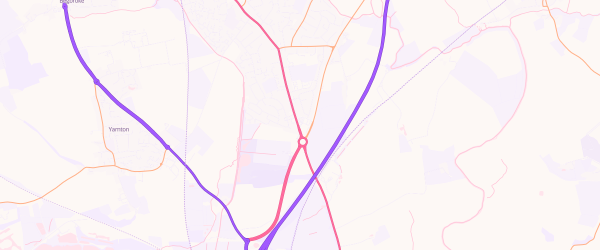 Map showing the location of Sainsburys Kidlington