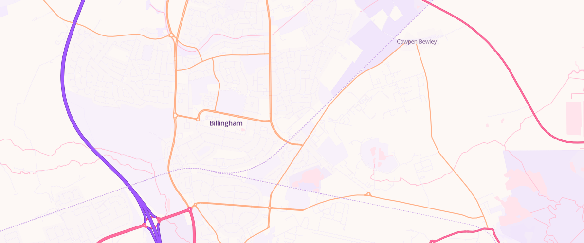 Map showing the location of Billingham Superstore Petrol Filling
