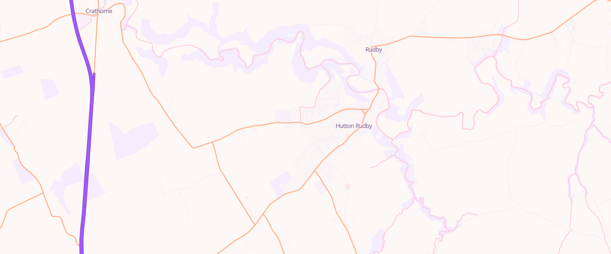 Map showing the location of Gem Hutton Rudby