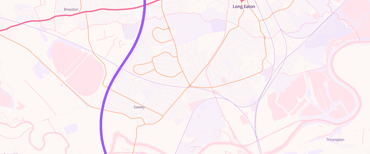 Map showing the location of Junction Service Station