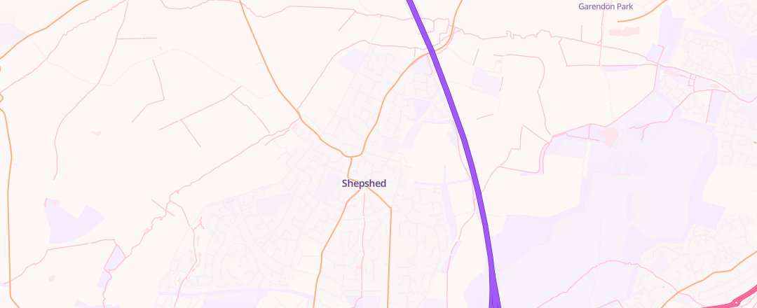 Map showing Constella Limited, Shepshed