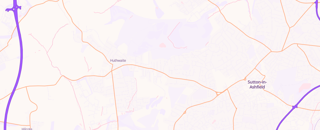 Map showing Kyles Corner Automotive Ltd, Sutton In Ashfield
