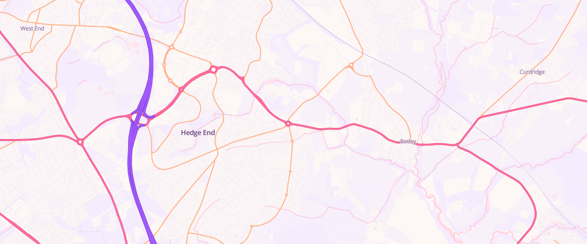 Map showing the location of Asda Broadoak Express Petrol