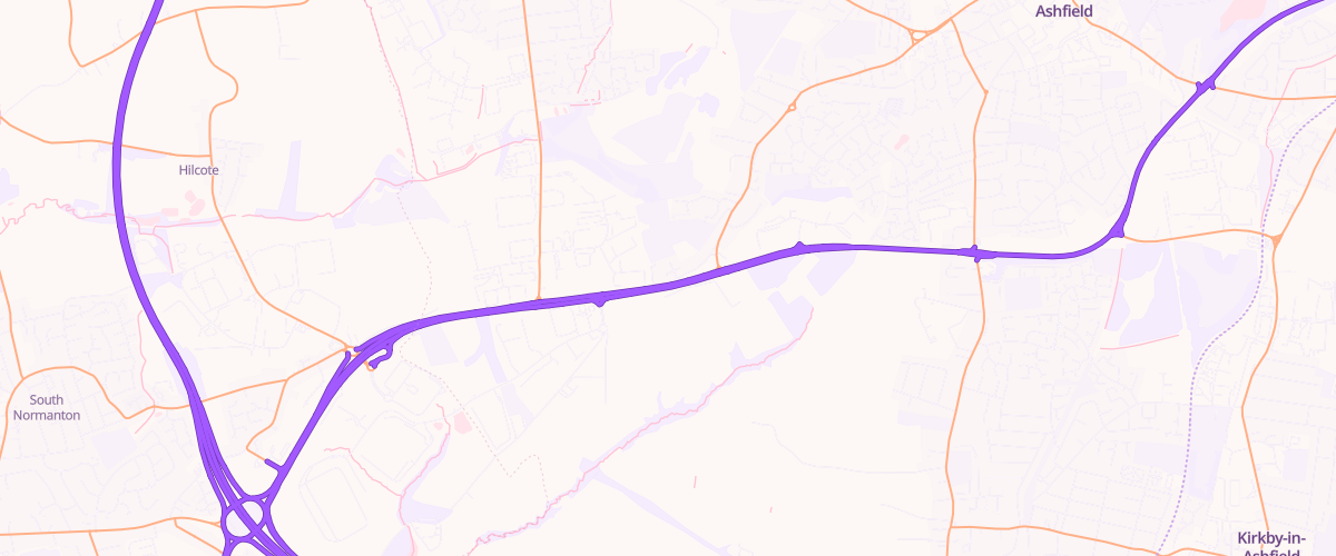 Map showing the location of Shell Harvest Energy Alfreton
