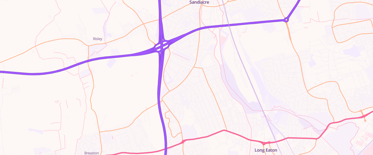 Map showing the location of Longmoor Road Fuel Express