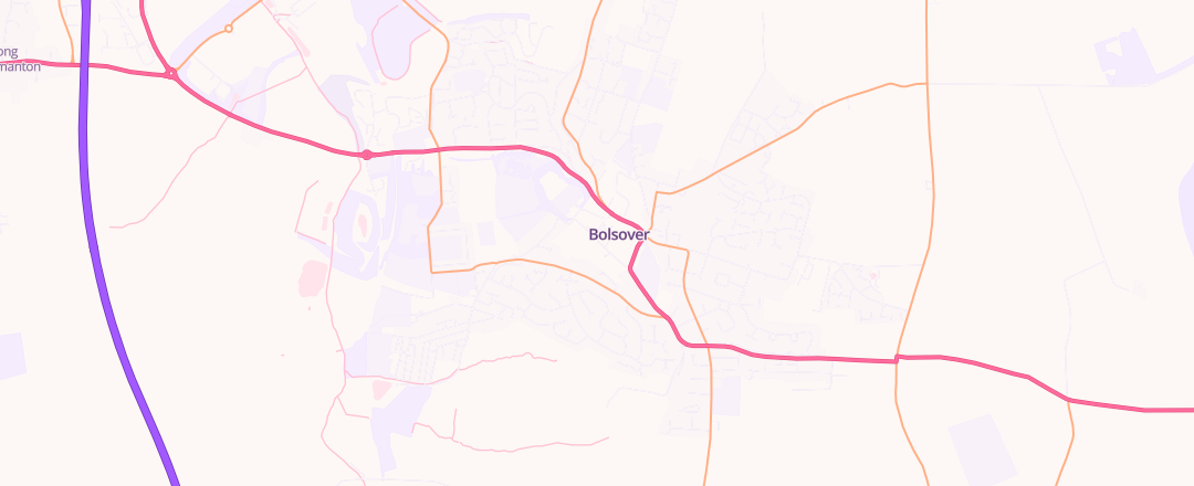 Map showing High Street Garage, Bolsover