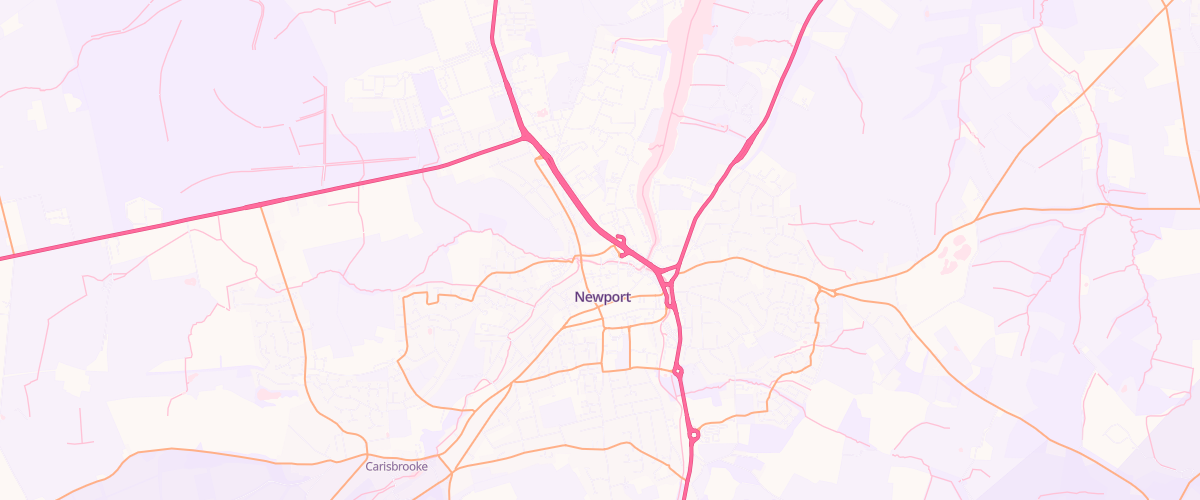 Map showing the location of Sainsburys Isle Of Wight