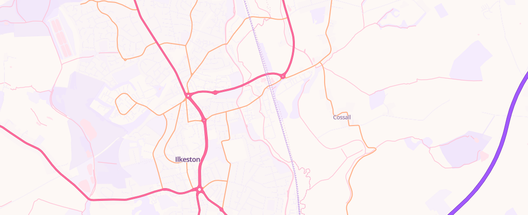 Map showing Woods Mot Centre Ltd, Ilkeston