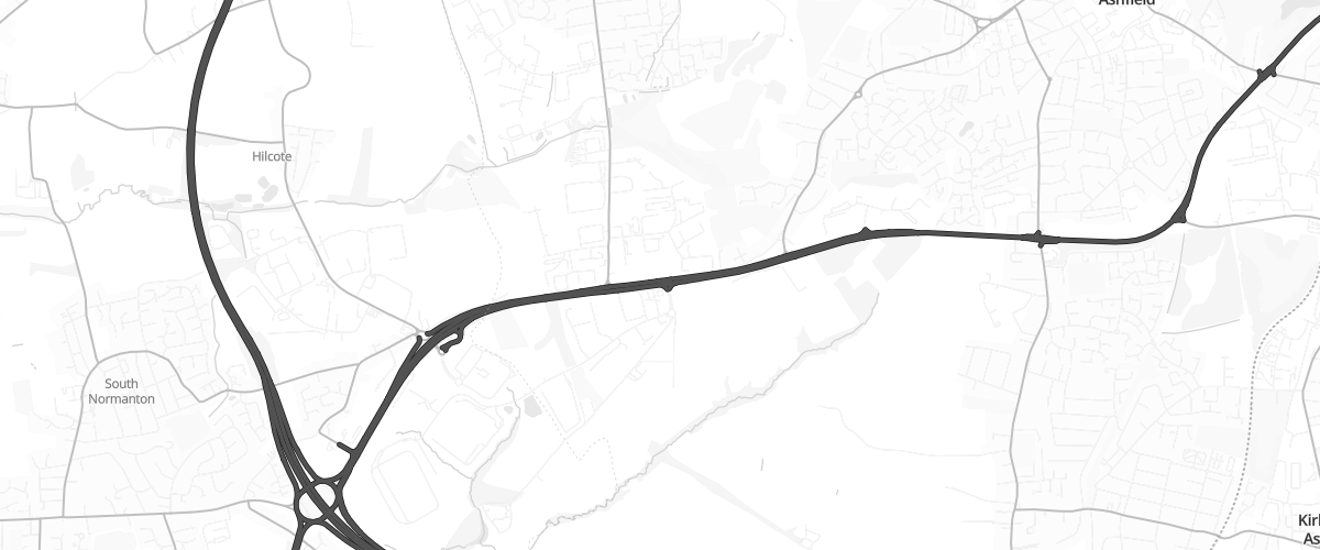 Map showing the location of Shell Harvest Energy Alfreton