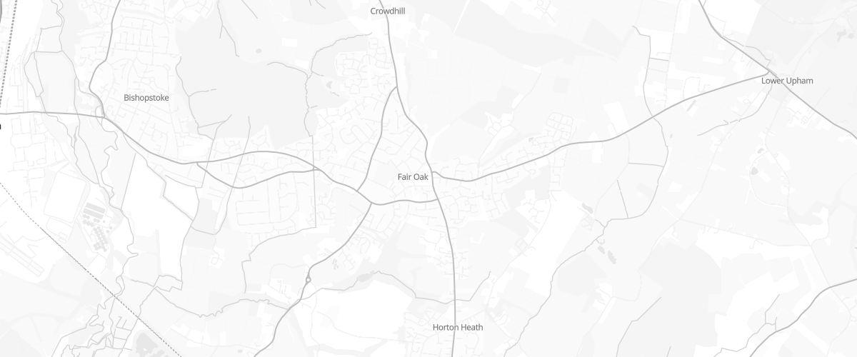Map showing the location of Fair Oak Esso Express