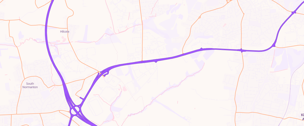 Map showing the location of Castlewood Service Station