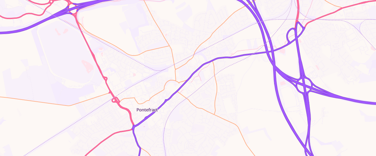 Map showing the location of Shell Pontefract