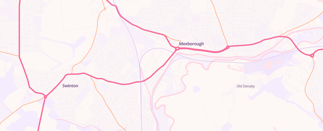 Map showing Swinmex (yorkshire) Limited, Mexborough